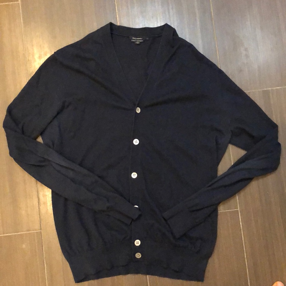 SuitSupply Cashmere Blend Navy cardigan